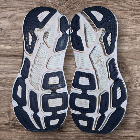 Hoka One Women's Bondi 7 Running Shoes Gray/Blue, Size 9 - Picture 5 of 6